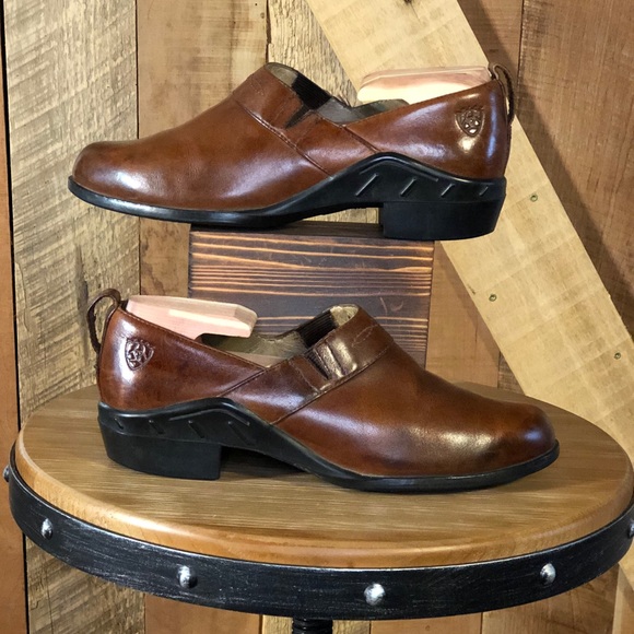 ARIAT | Cognac Leather Paddock Shoes - Picture 3 of 8